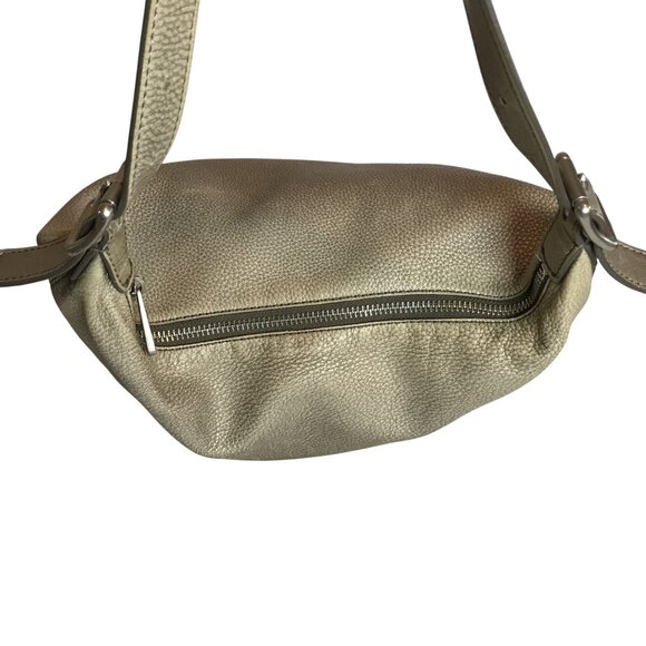 Fossil Gold Leather Hobo Womens Shoulder Bag - Picture 6 of 12